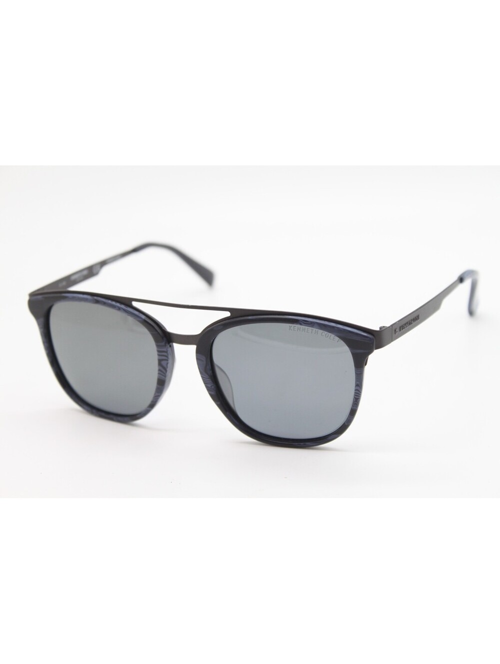 NEW KENNETH COLE KC7225 64D BLUE BLACK POLARIZED AUTHENTIC SUNGLASSES 53-19